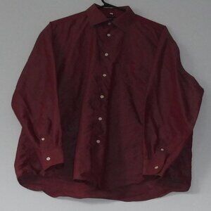 Horst Dusseldorf Brand Mens Long Sleeve Button Down Dress Shirt Size Large